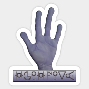 high five Sticker